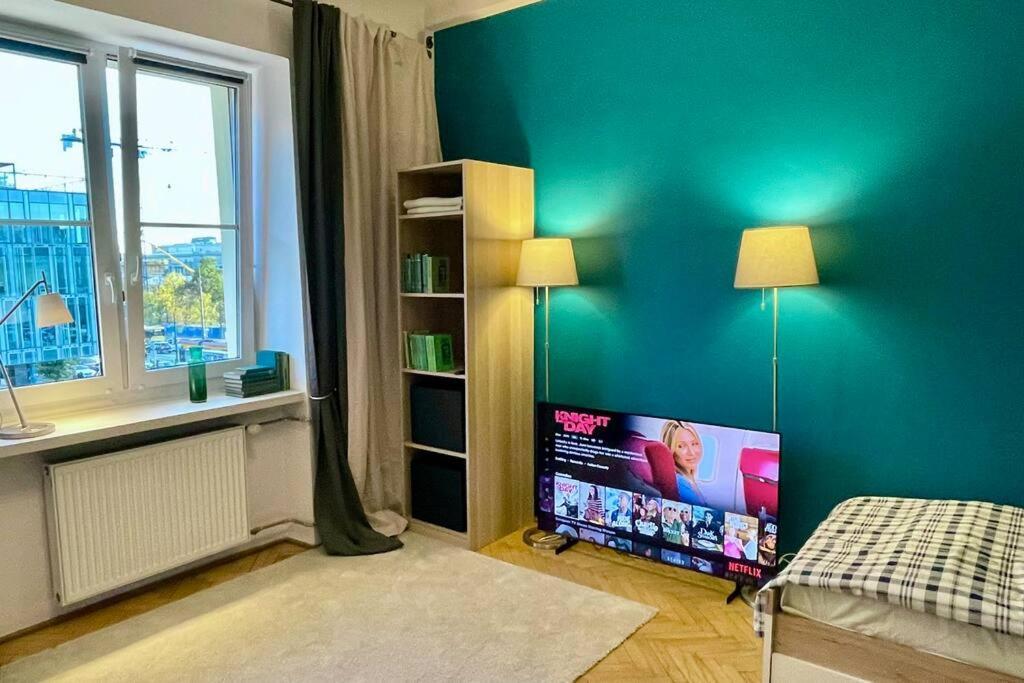 Super Square Metro X2 Fast Wifi 55'Tv Netflix Hbo Appletv+ Amazontv Διαμέρισμα Βαρσοβία Εξωτερικό φωτογραφία